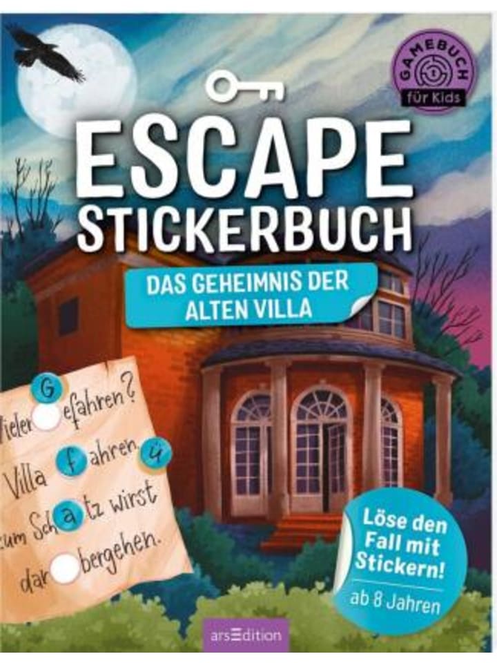 ars edition Papeterie/PBS - Escape-Stickerbuch - Das Geheimnis der alten Villa günstig kaufen onesize