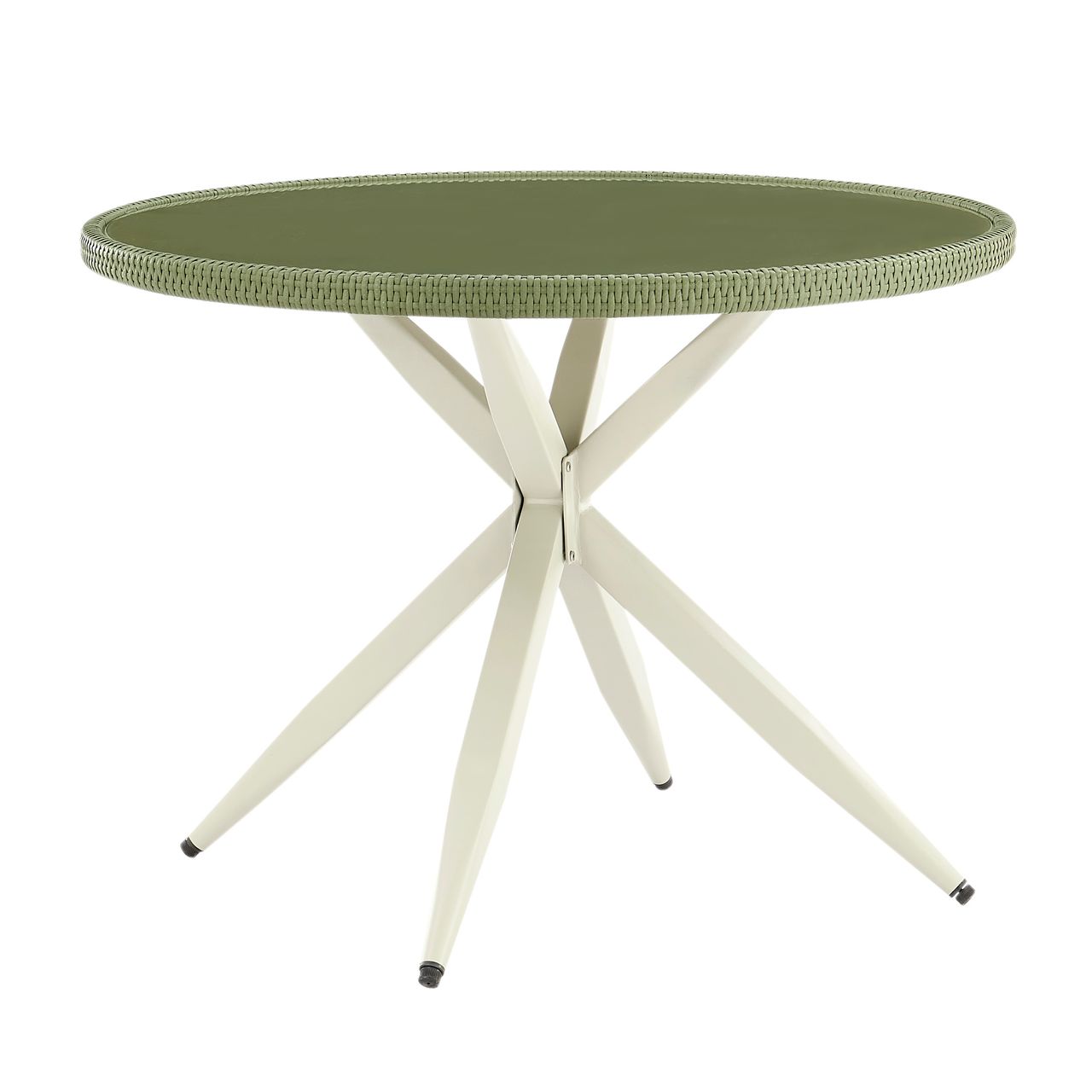 Happy Home Happy Home Dining-Set 5tlg. HGS41-GRN grünes Rattan mit Sitzkissen in grün