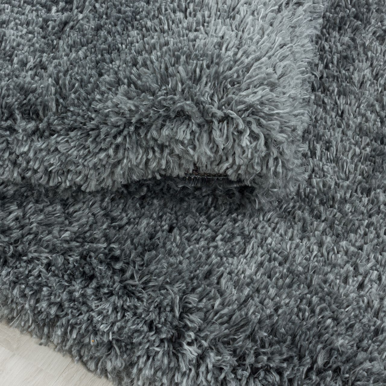 Ayyildiz Teppich, FLUFFY 3500, LIGHTGREY, 120 x 120 cm