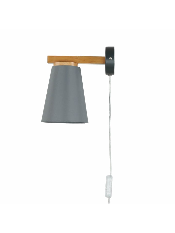 Licht-Erlebnisse Wandlampe in Holz Grau günstig kaufen onesize