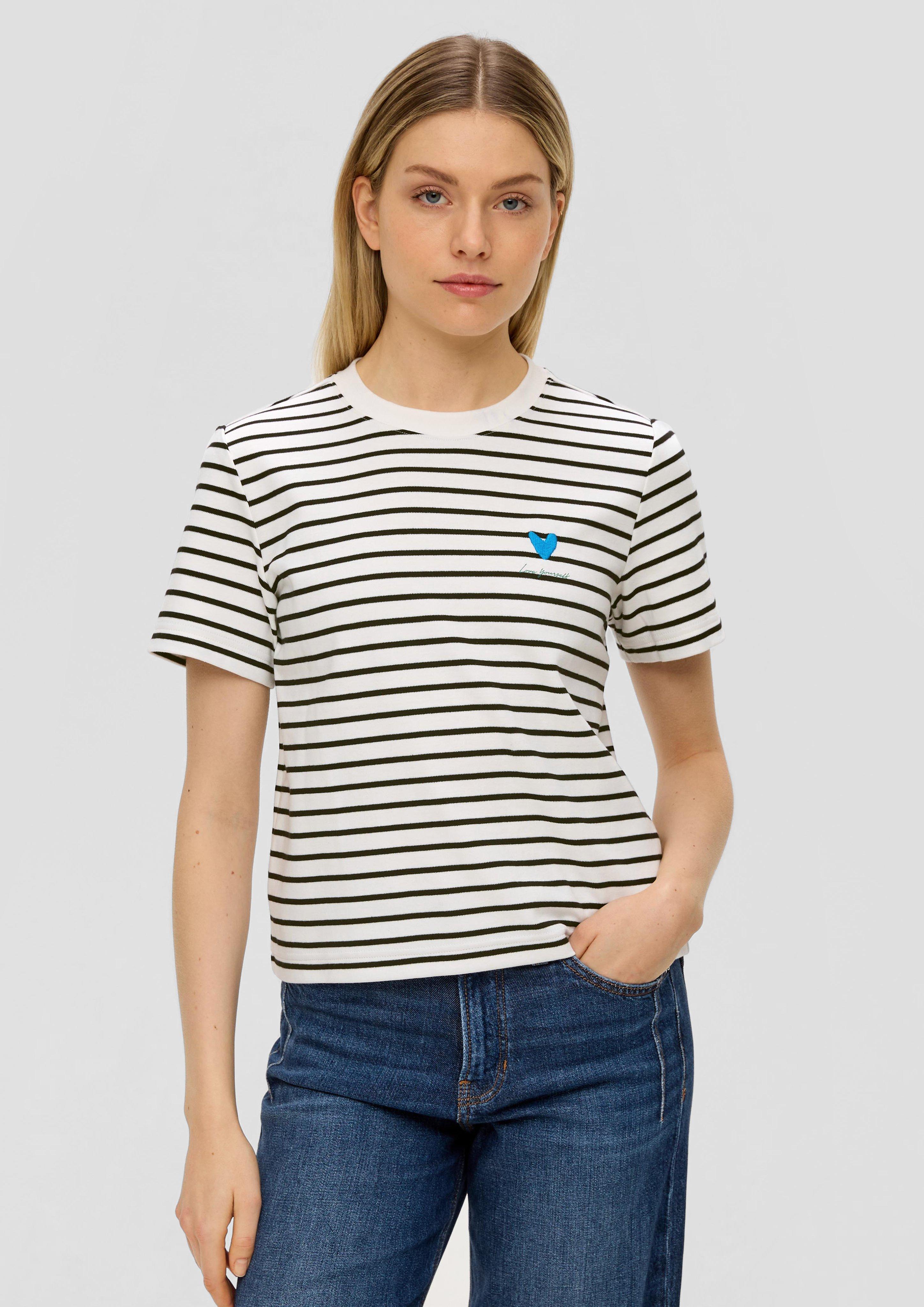T-Shirt mit Streifenmuster  2141812-99G2