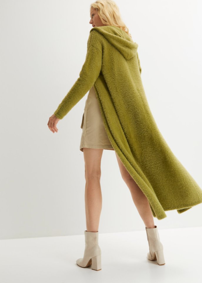 Strickmantel aus Flauschgarn