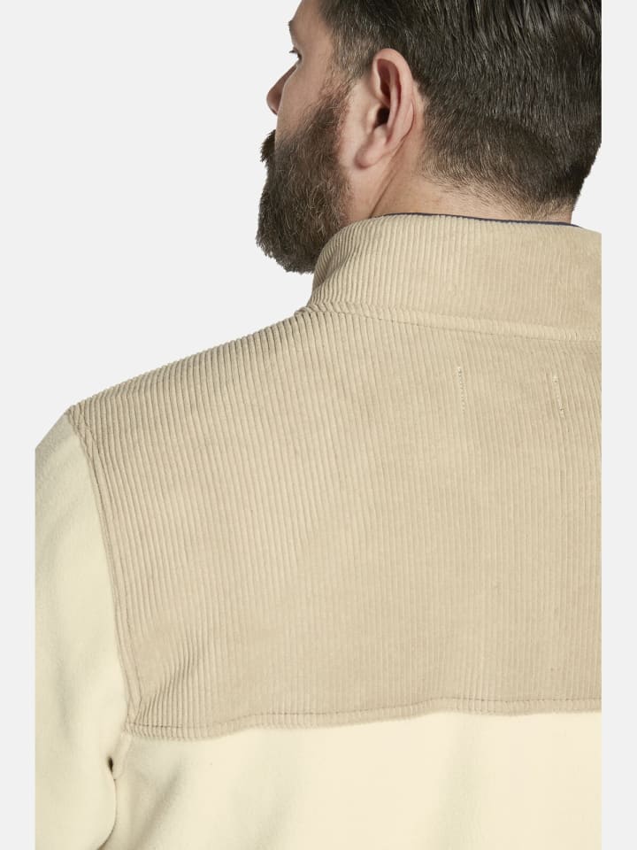 Charles Colby Fleece-Sweatshirt DUKE DILLEN in wollweiß günstig kaufen