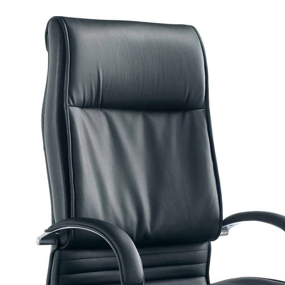 Pharao24 Chefsessel Mailiona, höhenverstellbar, höhenverstellbar, mit Kunststoffrollen, mit Rollen, ergonomisch