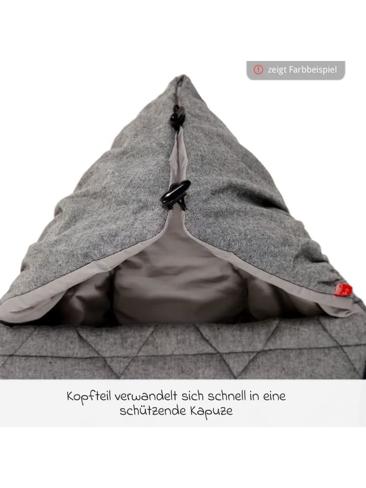 Kaiser Sommer-Fußsack Nikko - Light Grey Melange in grau günstig kaufen onesize