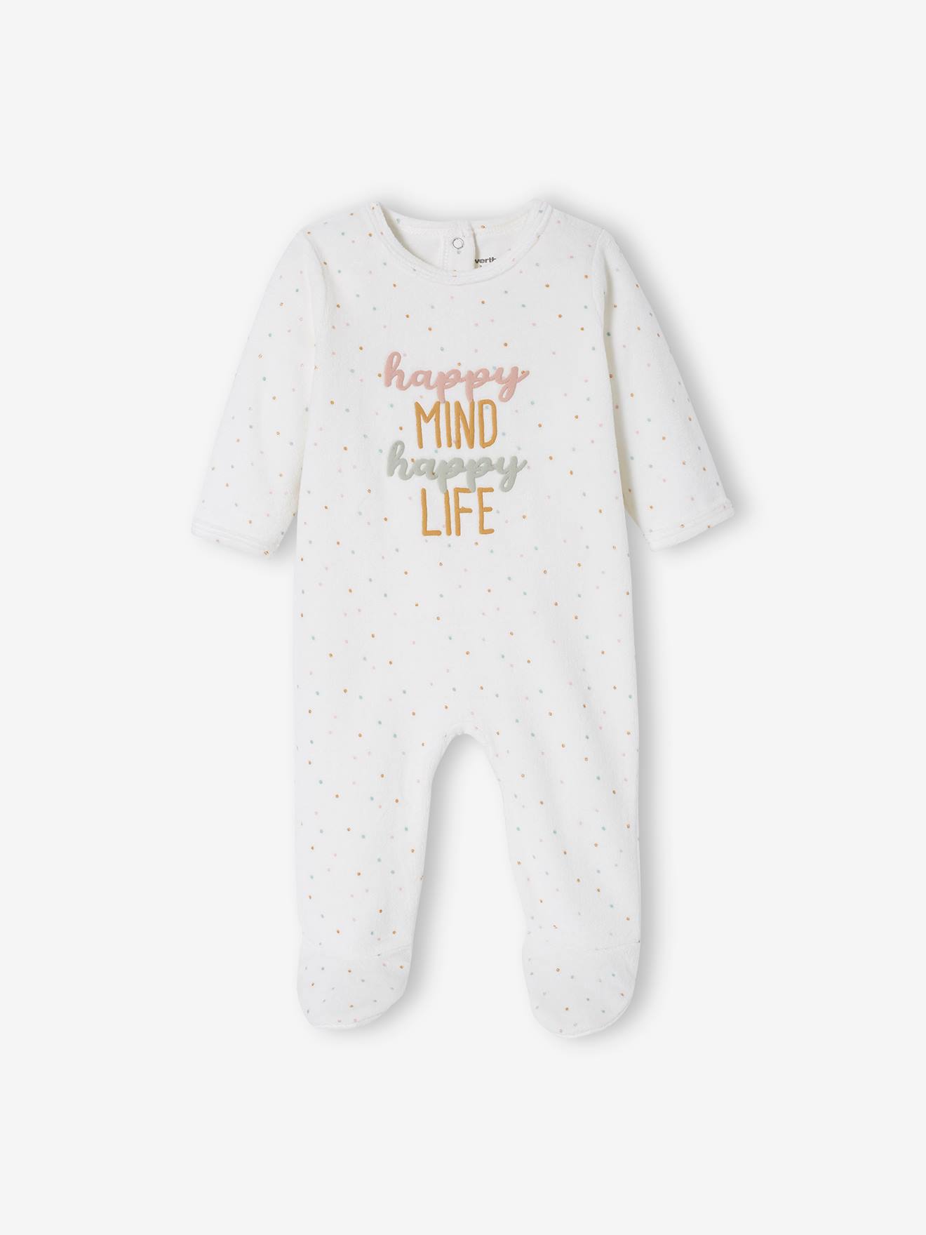 Lot de 2 dors-bien bébé fille en velours lot rose blush