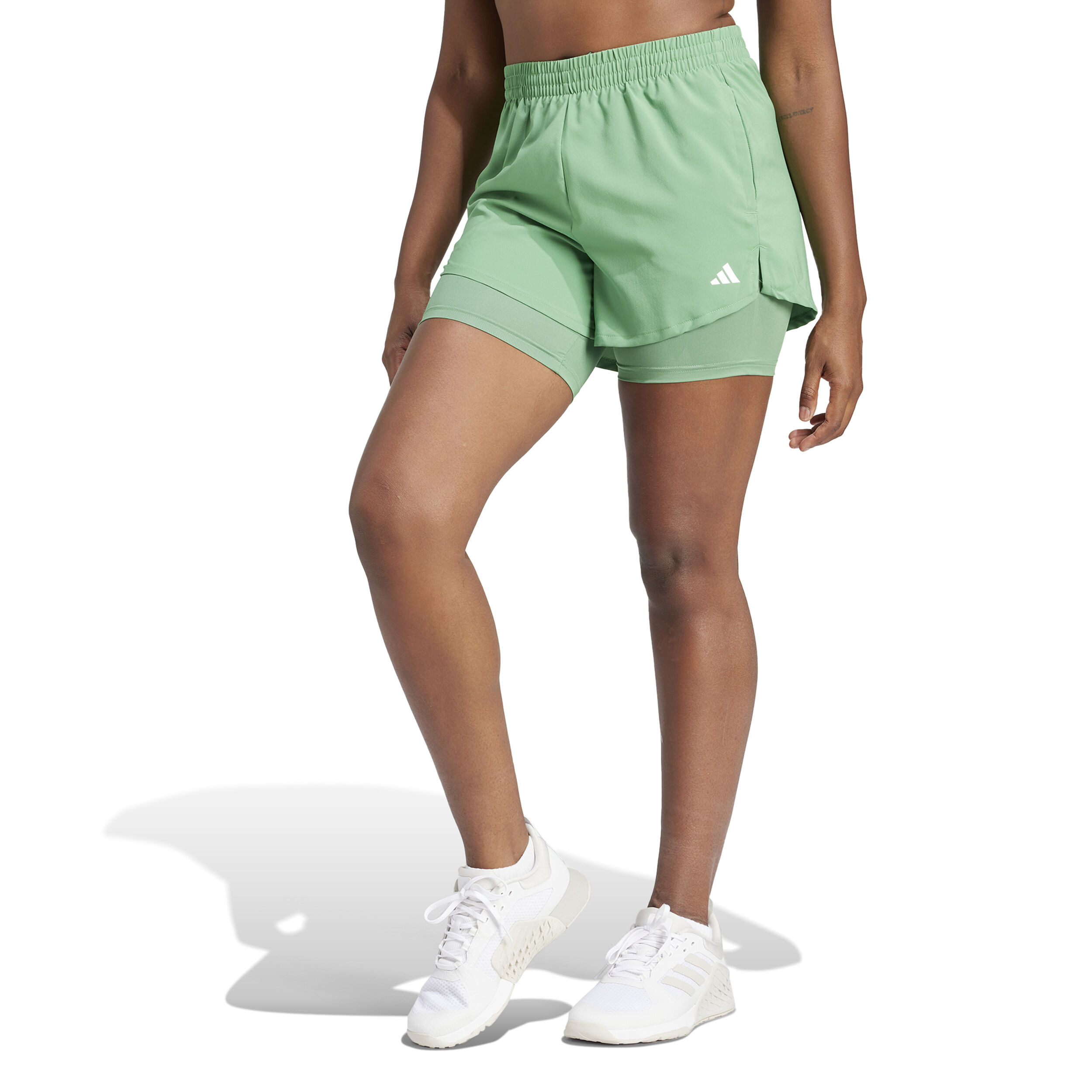 2in1 Shorts Damen - Grün