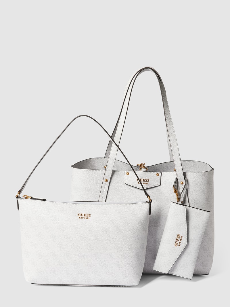 Tote Bag mit Allover-Muster Modell 'BRENTON' in graphit