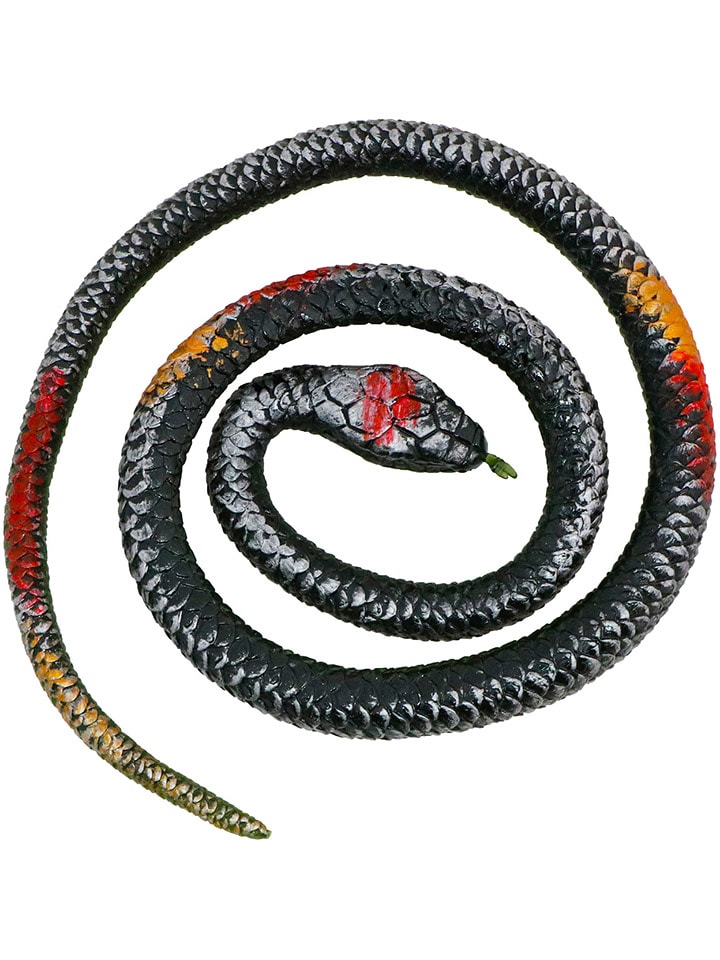 CHAKS Deko-Schlange in Schwarz/ Rot/ Gelb - (L)77 cm günstig kaufen onesize