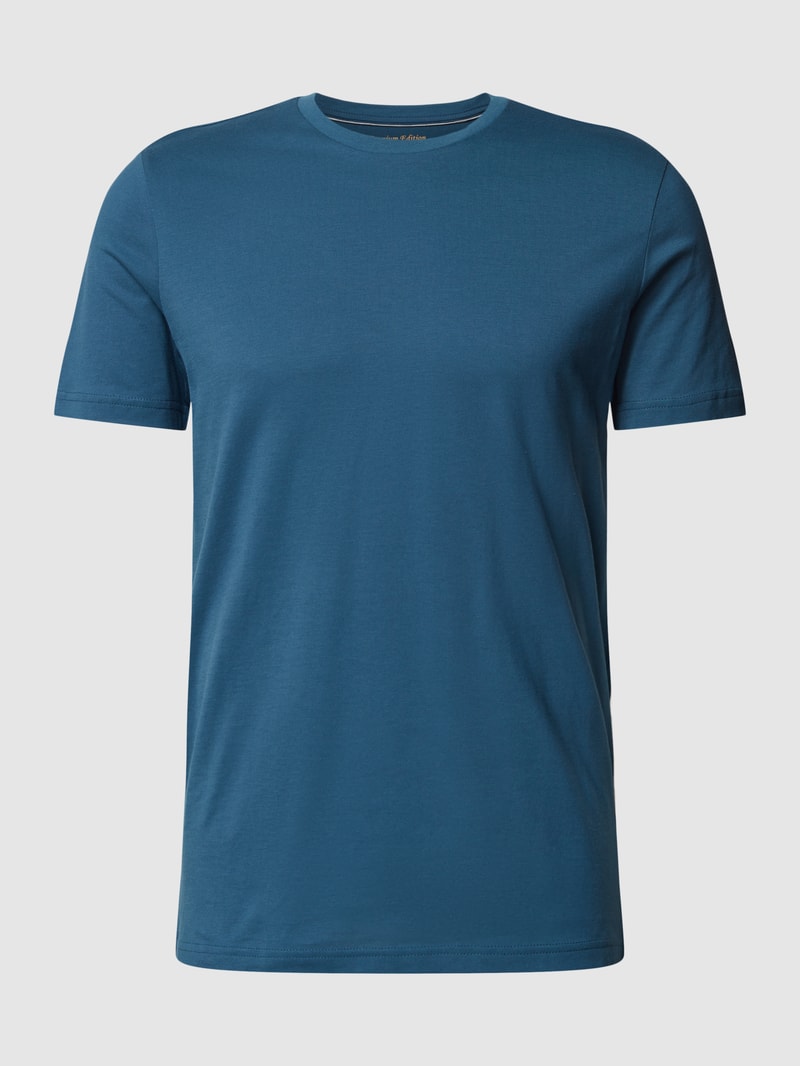 T-Shirt mit Rundhalsausschnitt in petrol