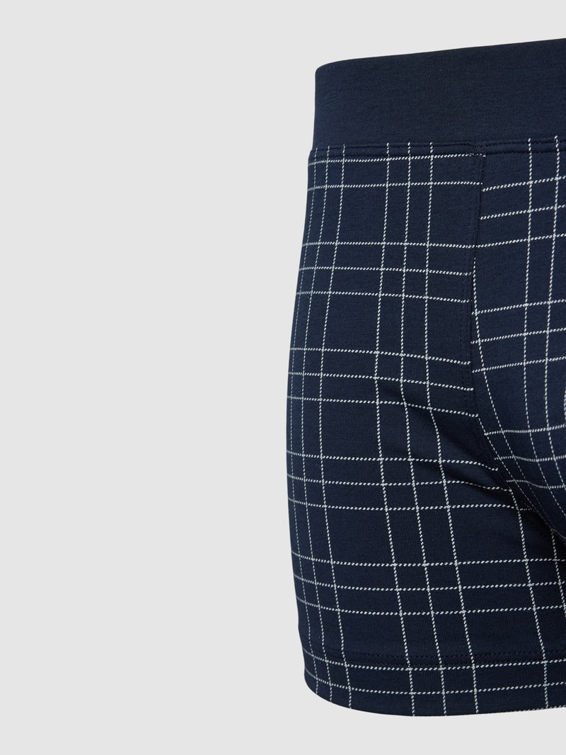 Trunks mit elastischem Bund Modell 'FINE INTERLOCK' in dunkelblau