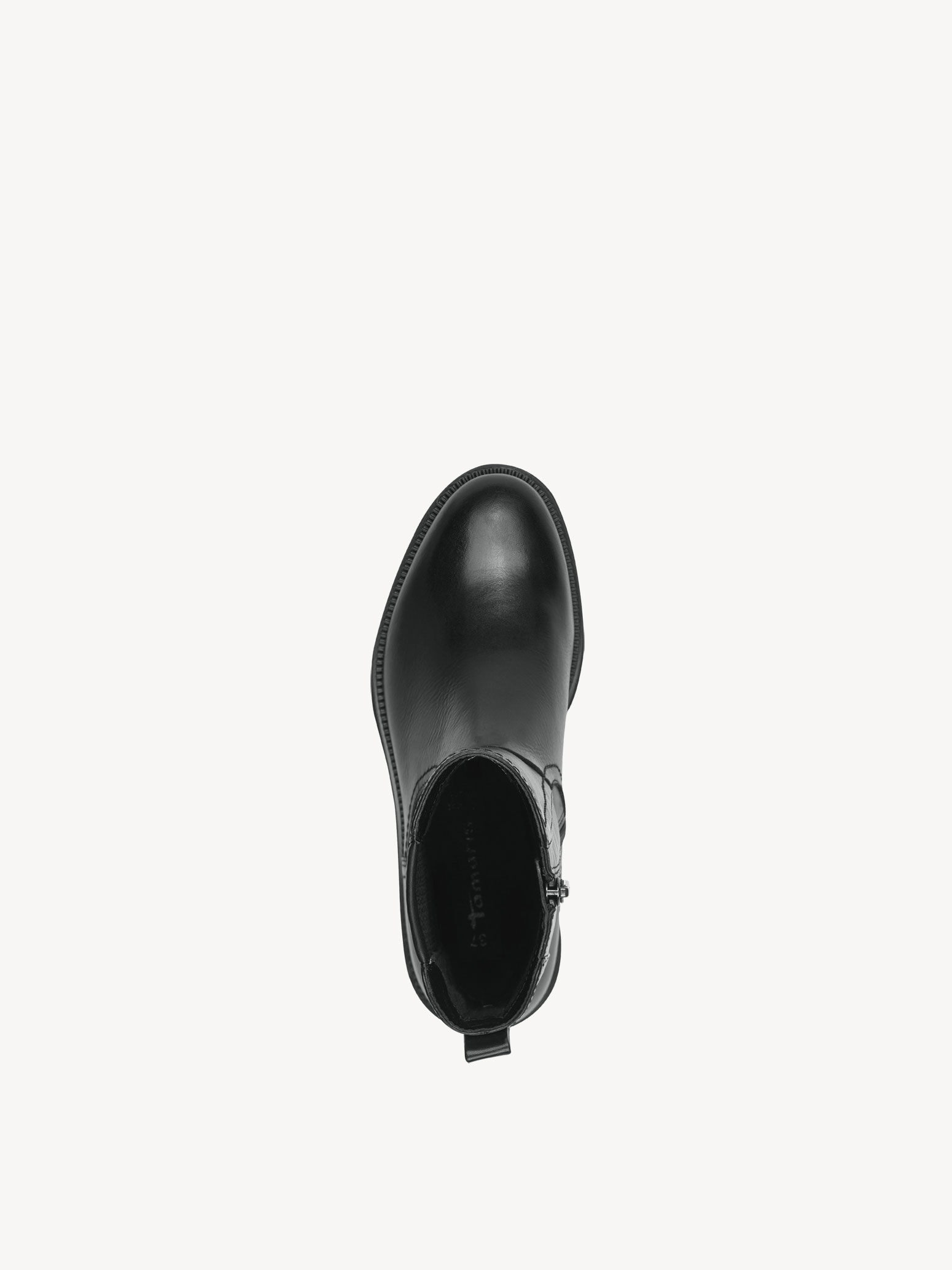 Bottine Chelsea en cuir - noir