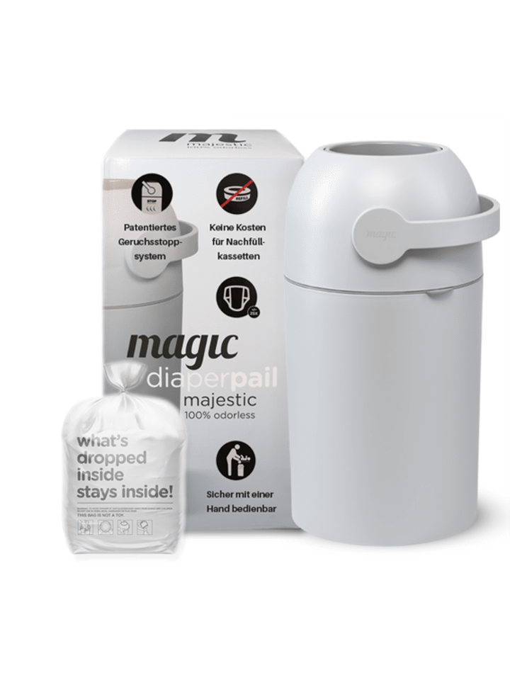 Kinderhaus Blaubär Magic Majestic Windeleimer mit 1er Nachfüllpack TOP in Concrete günstig kaufen onesize