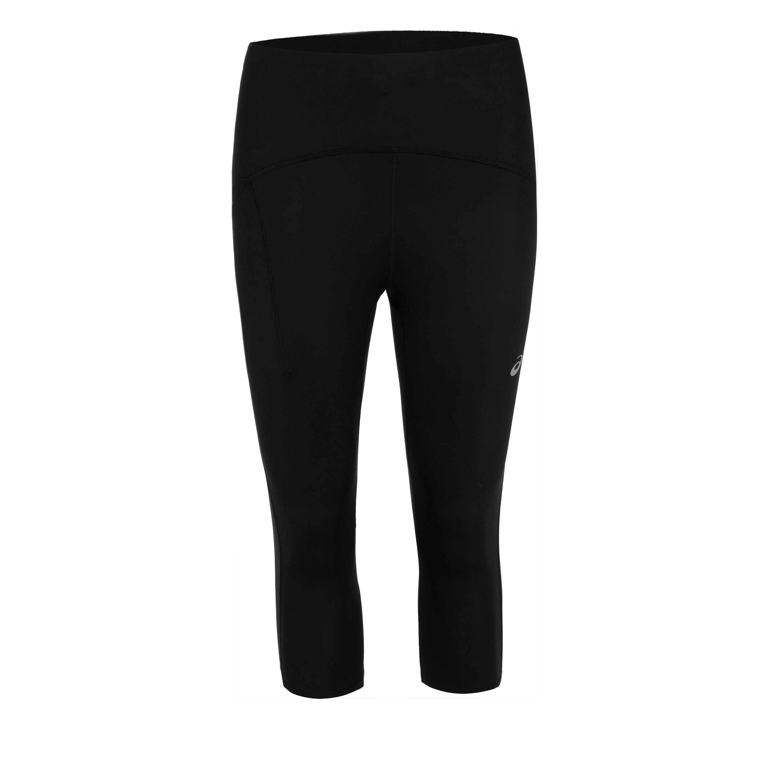 Road High Waist Capri Lauftight Damen - Schwarz