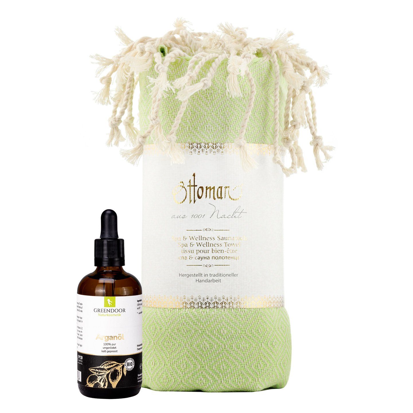 GREENDOOR Pflege-Geschenkset Hamam Set Argan Gold