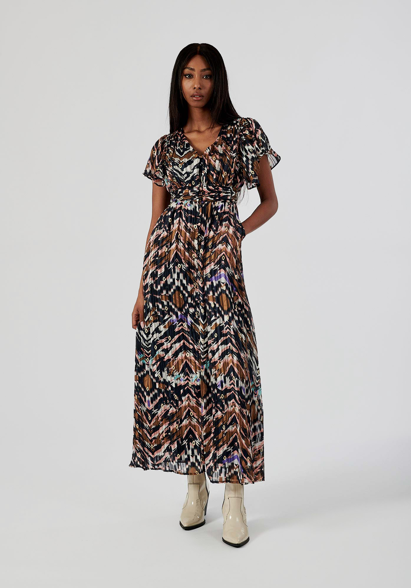 CRAF   Robe longue imprimé femme