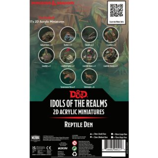 D&D Icons of the Realms: Scales & Tails - Reptile Den - 2D Set (EN)