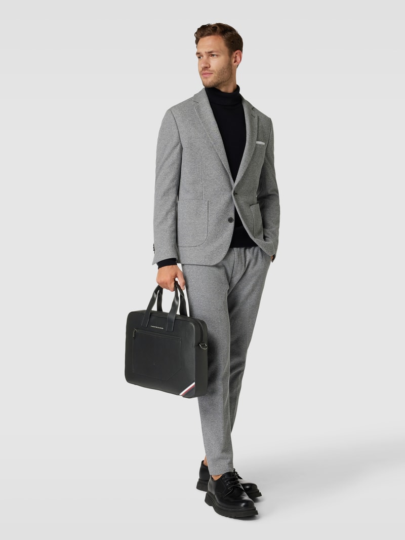 Laptoptasche mit Label-Detail Modell 'CENTRAL' in schwarz