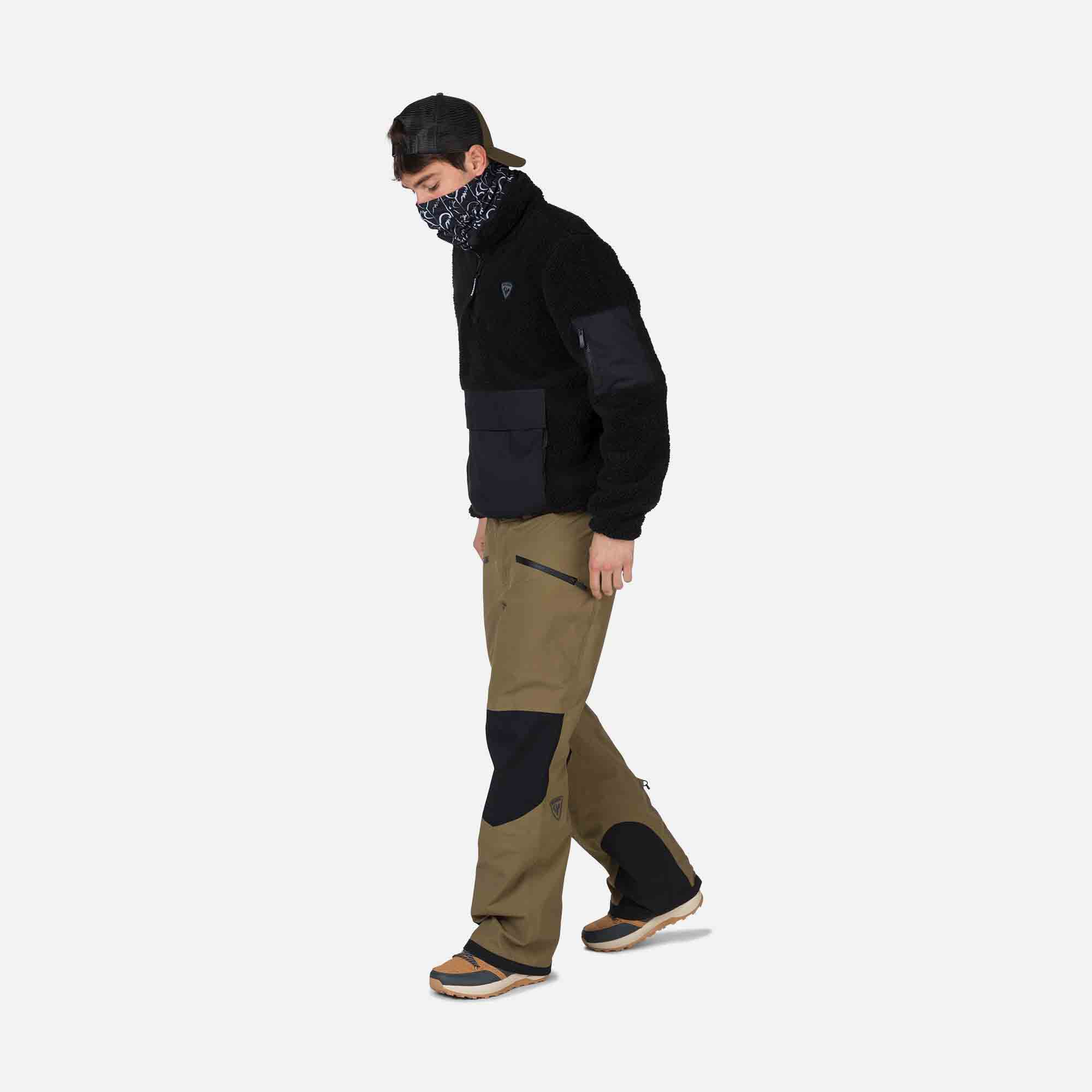 Sweat anorak en polaire homme
