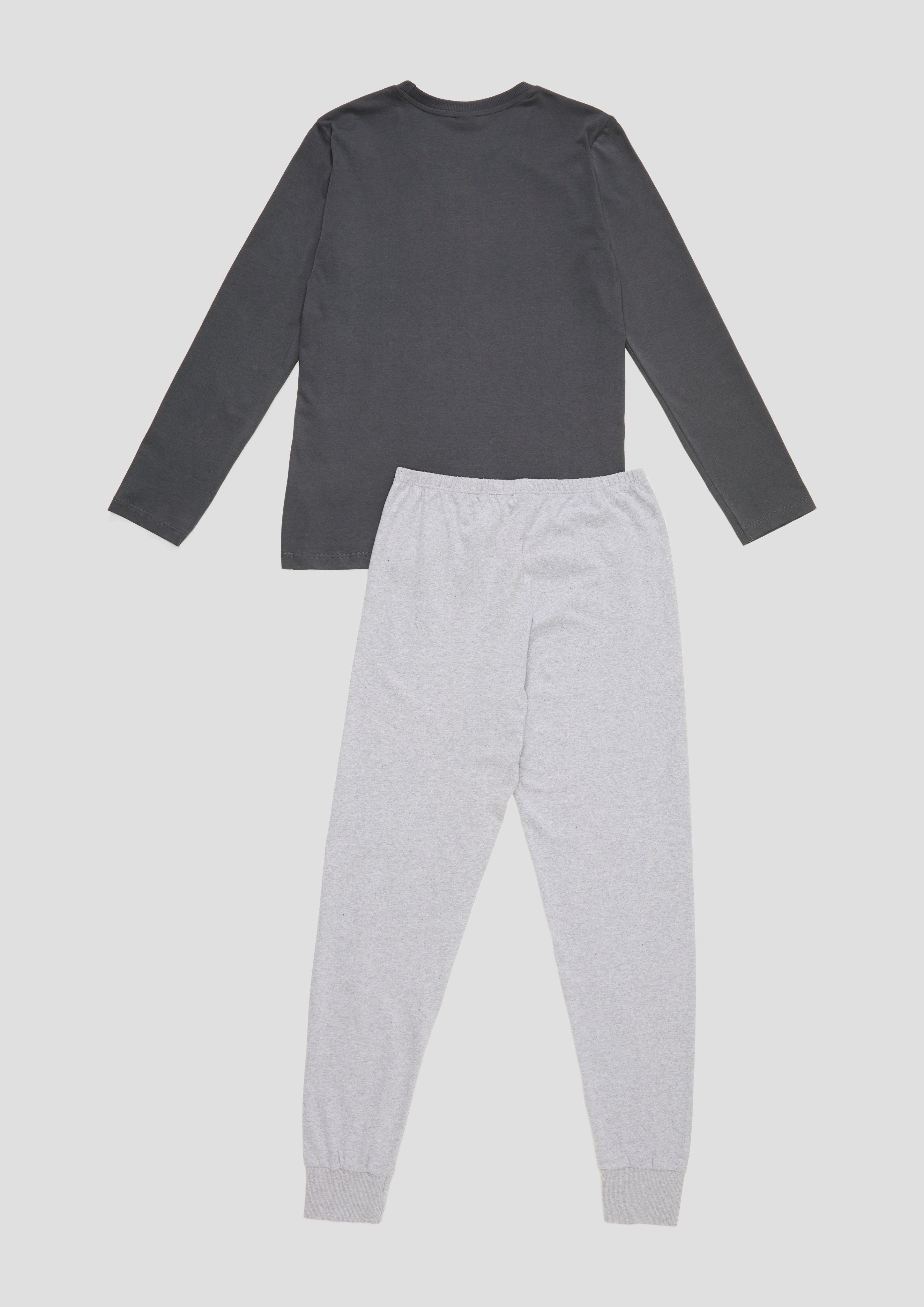 Langes Pyjama-Set mit Print-Detail  6008522-1974
