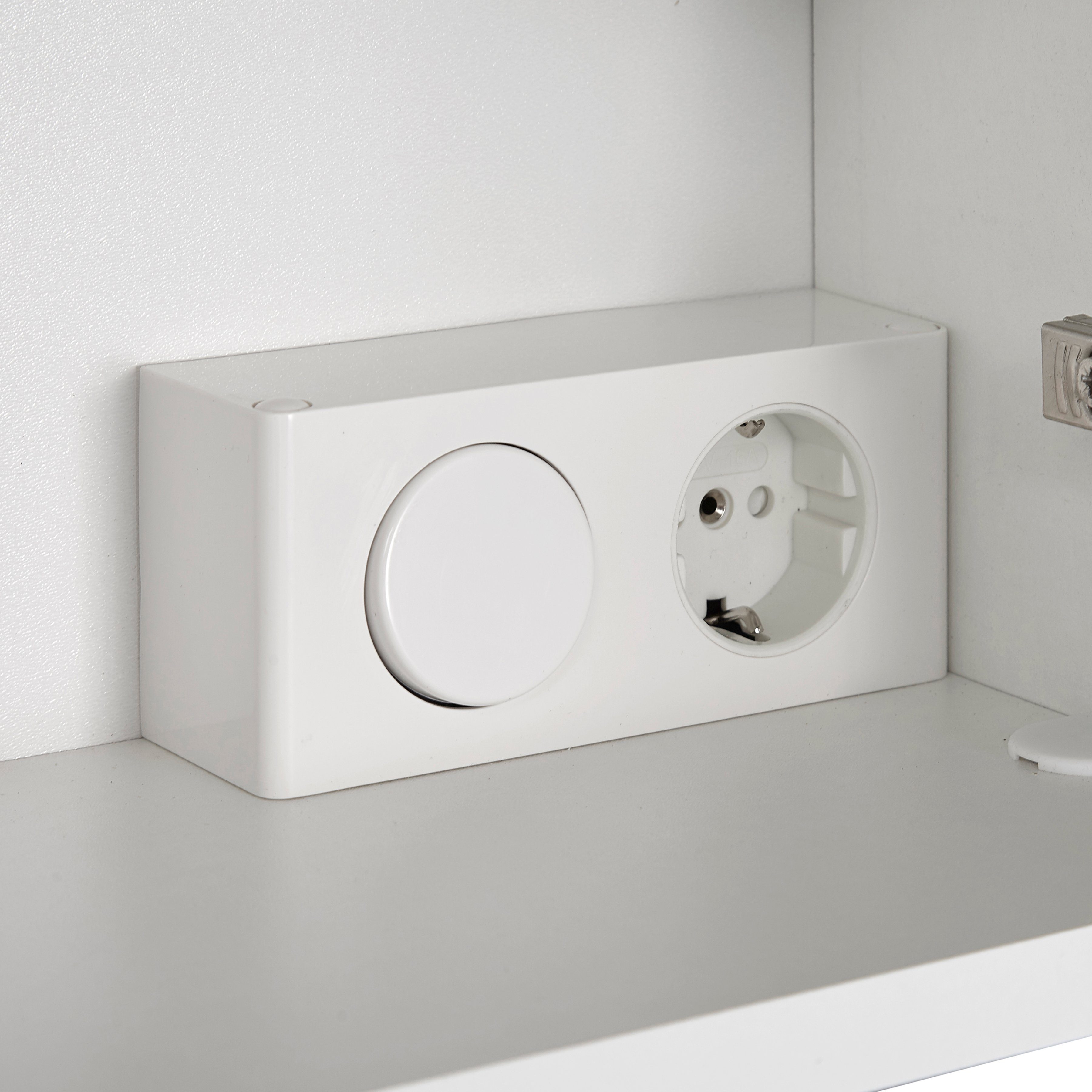 HELD MÖBEL Spiegelschrank Turin Breite 60 cm, mit LED-Aufbauleuchte