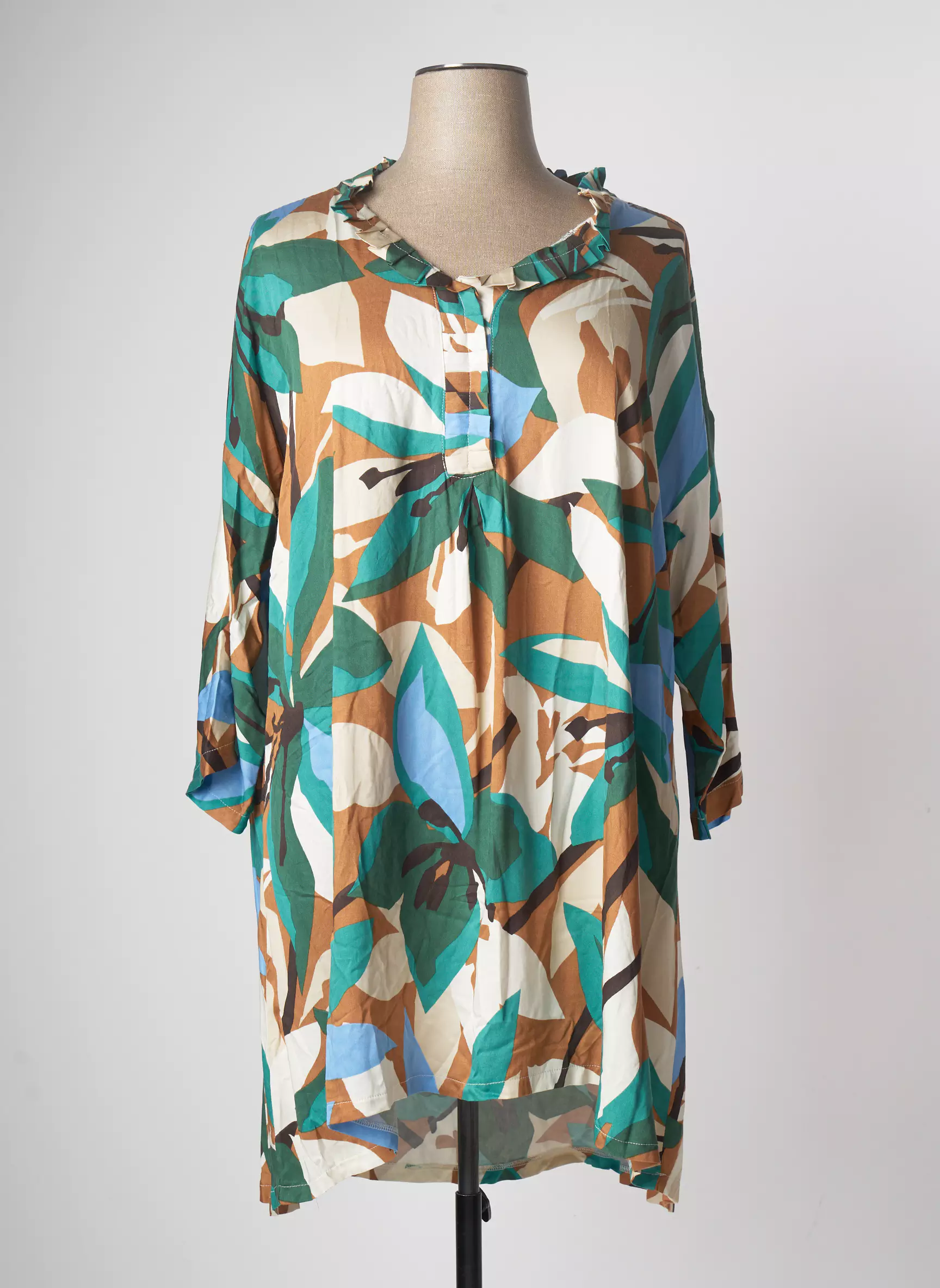 Tendance Unique Robes Mi Longues Femme couleur vert