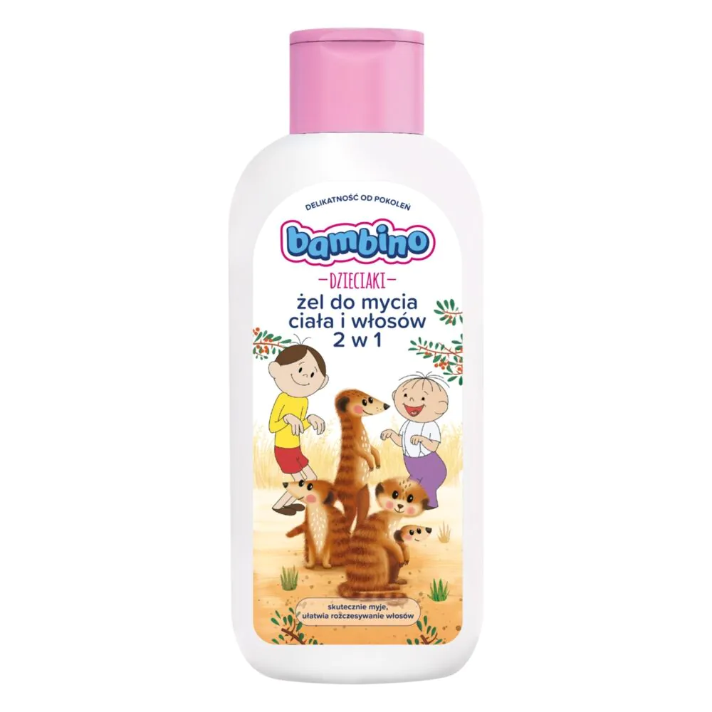 Τζελ καθαρισμού σώματος και μαλλιών Bambino Meerkats 2 σε 1