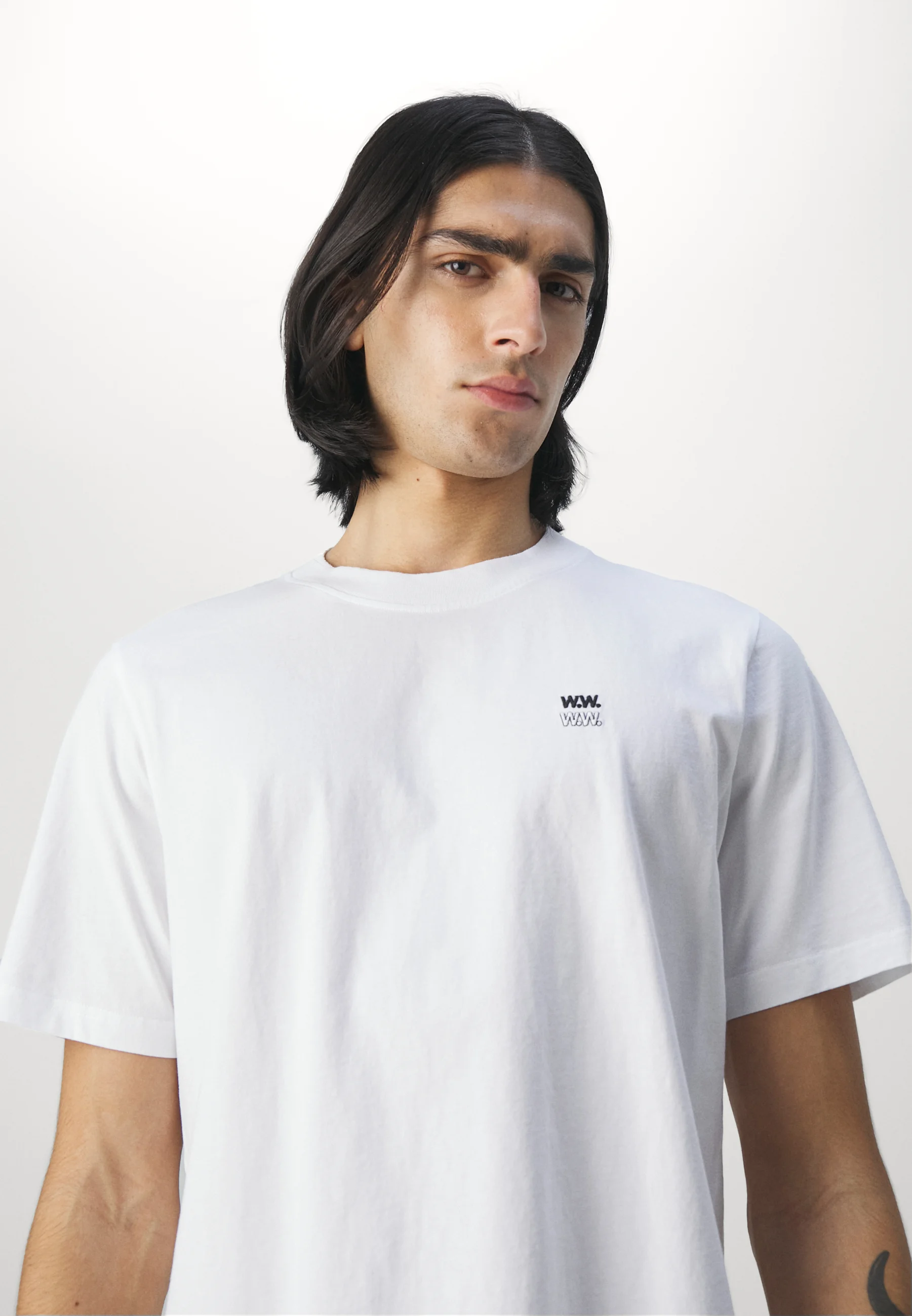Wood Wood BOBBY DOBLE LOGO - Camiseta básica