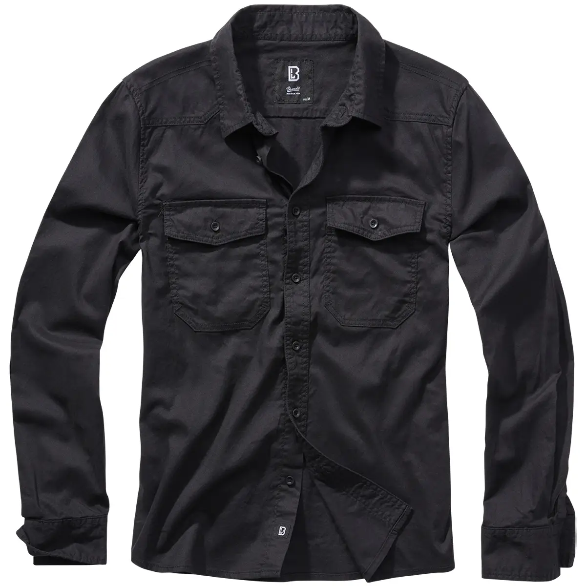 Brandit Flanellhemd schwarz