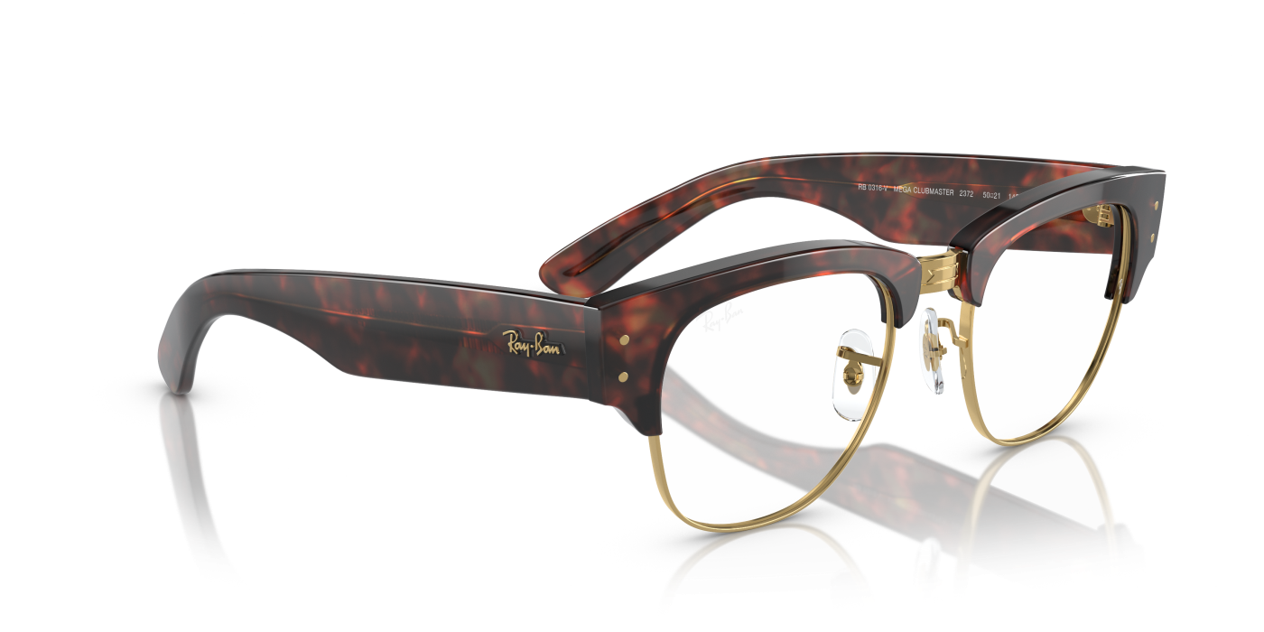 MEGA CLUBMASTER OPTICS - Lucido Tartarugato su Oro