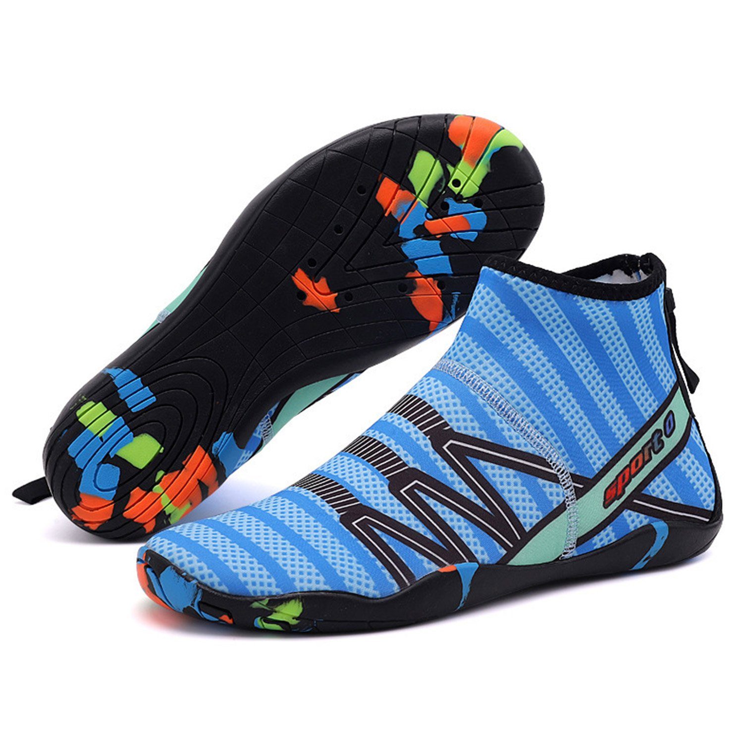Daisred Wasserschuhe Damen Herren Schnell Trocken Schwimmschuhe Aquaschuh