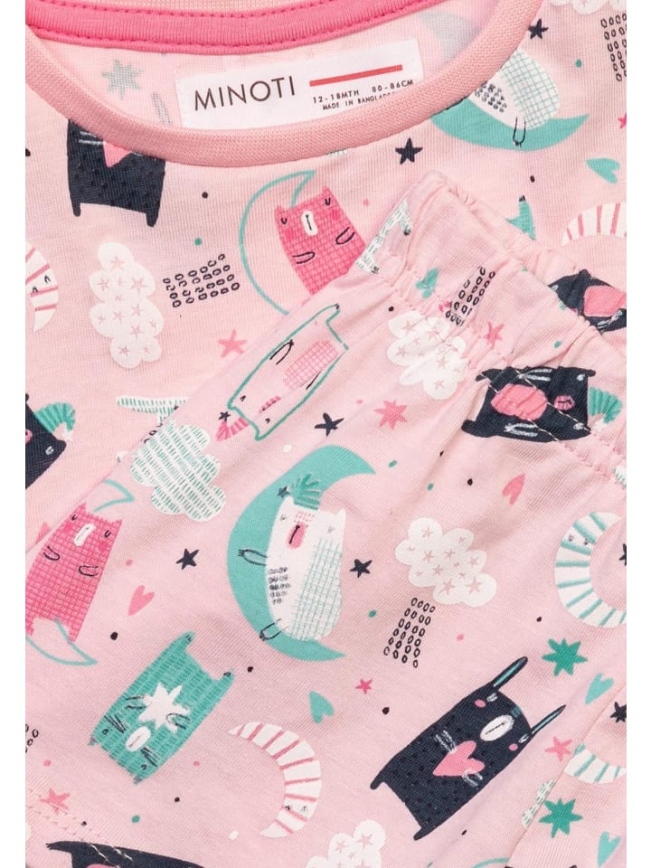 Minoti 2tlg. Outfit: Pyjama TG PYJ 29 in rosa günstig kaufen 98/104