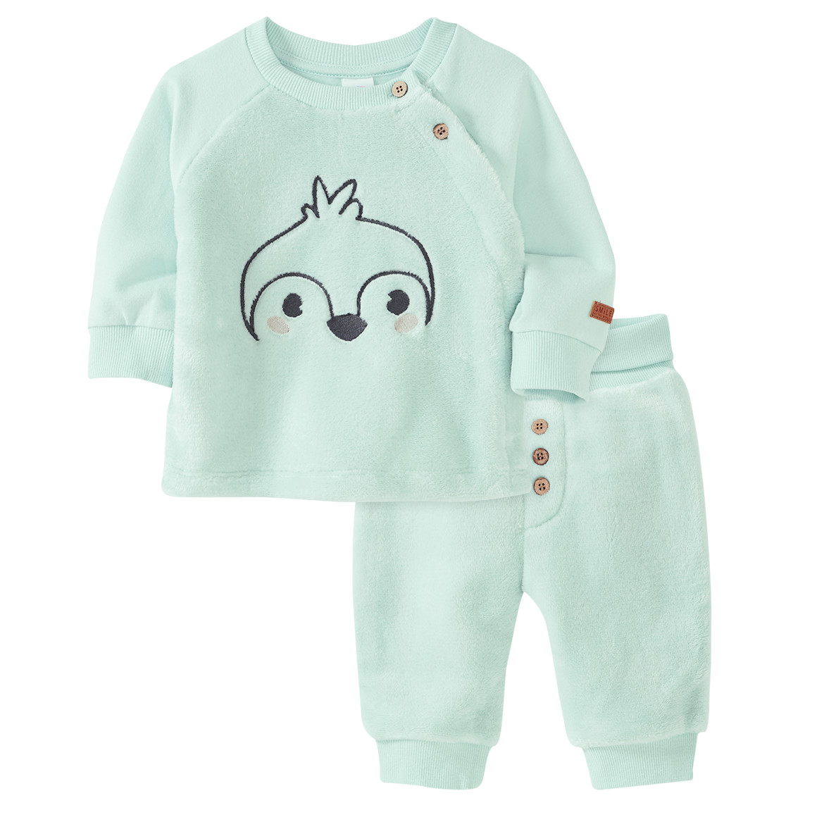 Newborn Schlafanzug aus Plüsch