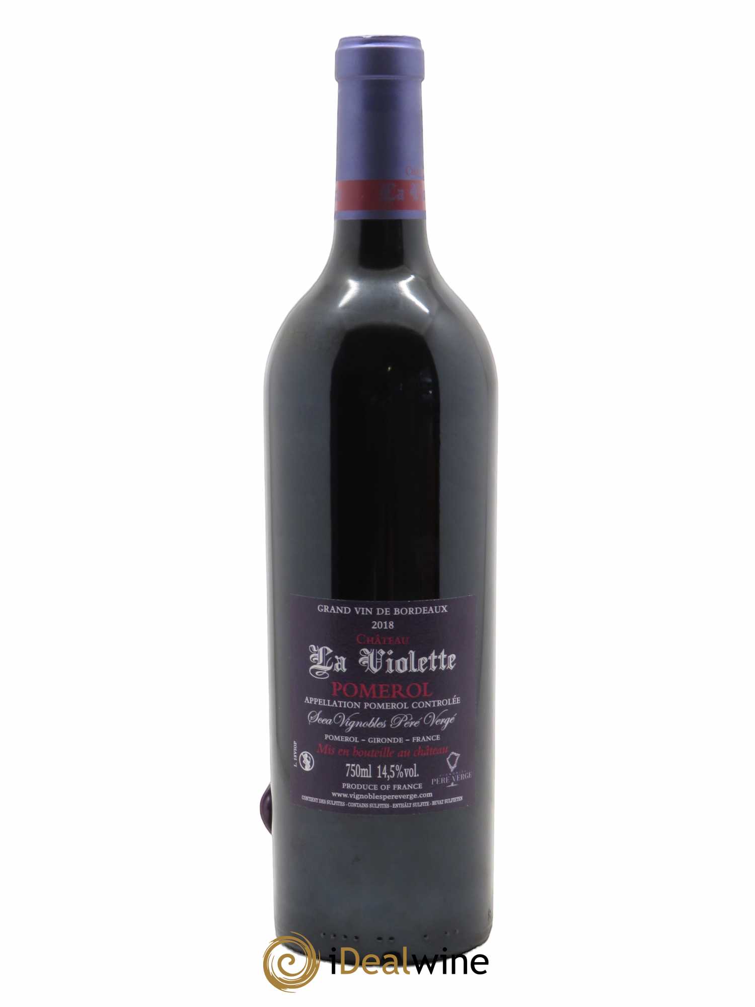 Château la Violette (CBO à partir de 3bts) 2018 - Lot de 1 Bouteille