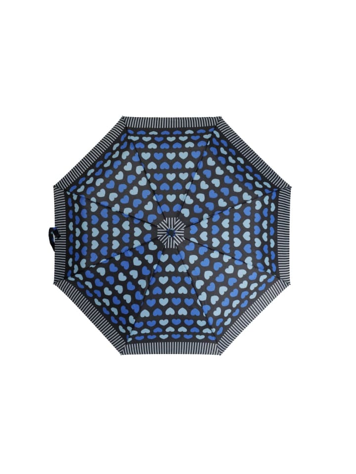 COFI 1453 Teleskop Taschenschirm mit Schutzhülle ø100 cm Wind- und Regenfest in Blau günstig kaufen onesize