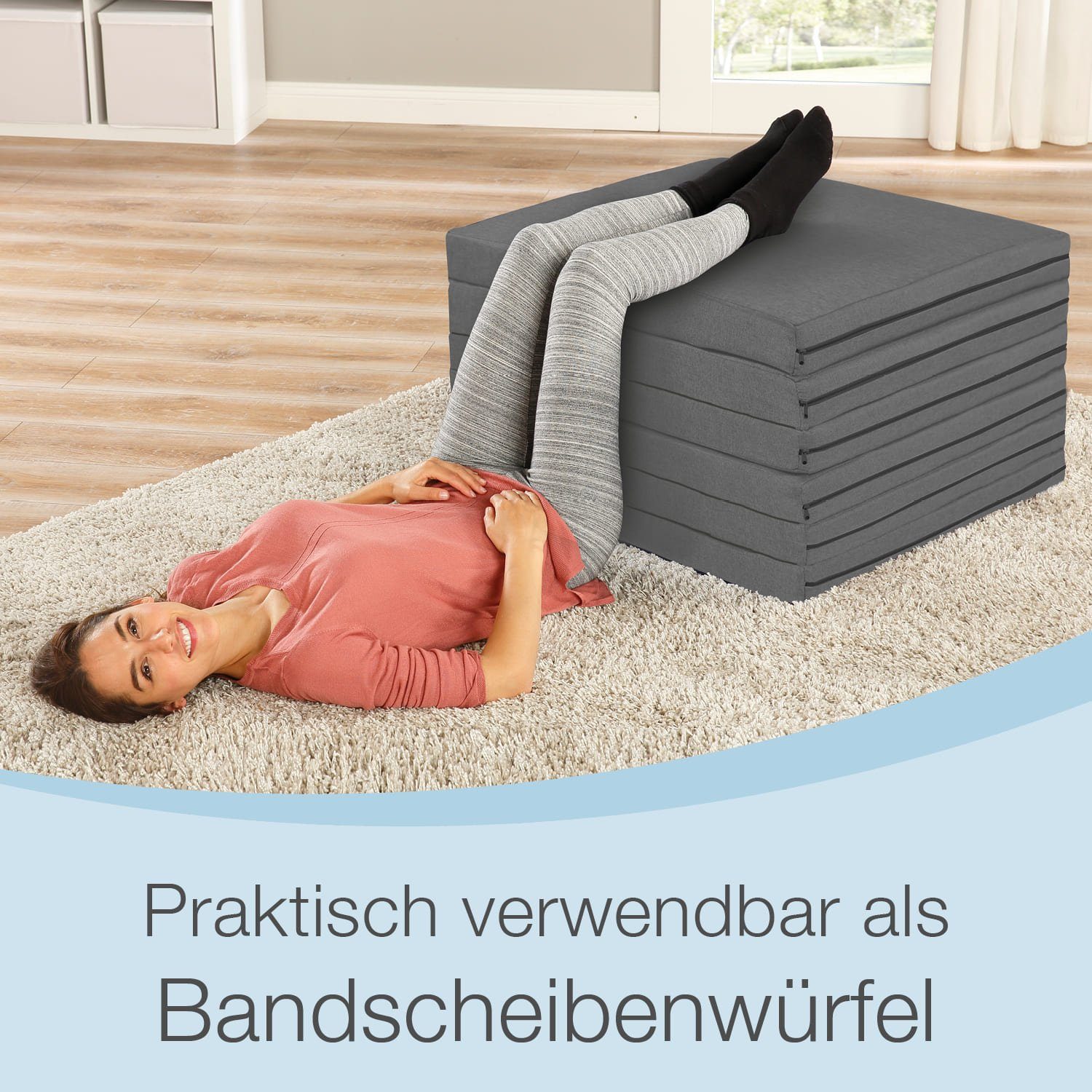Klappmatratze Doppelgästematratze 3in1, Bestschlaf, 8 cm hoch, (2- teilig), inklusive Husse