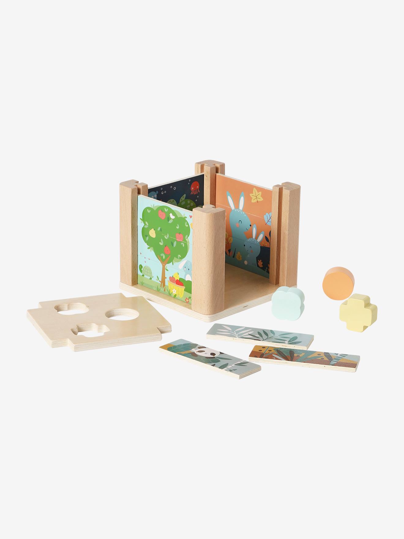 Vertbaudet Baby Activity-Würfel Holz FSC - grün