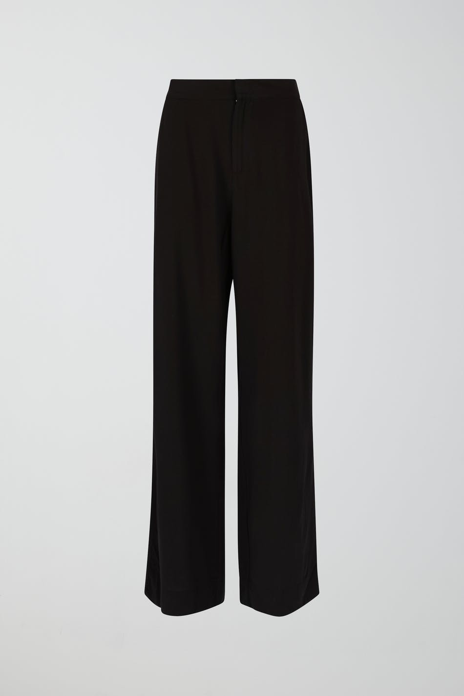 Relaxed petite viscose trousers