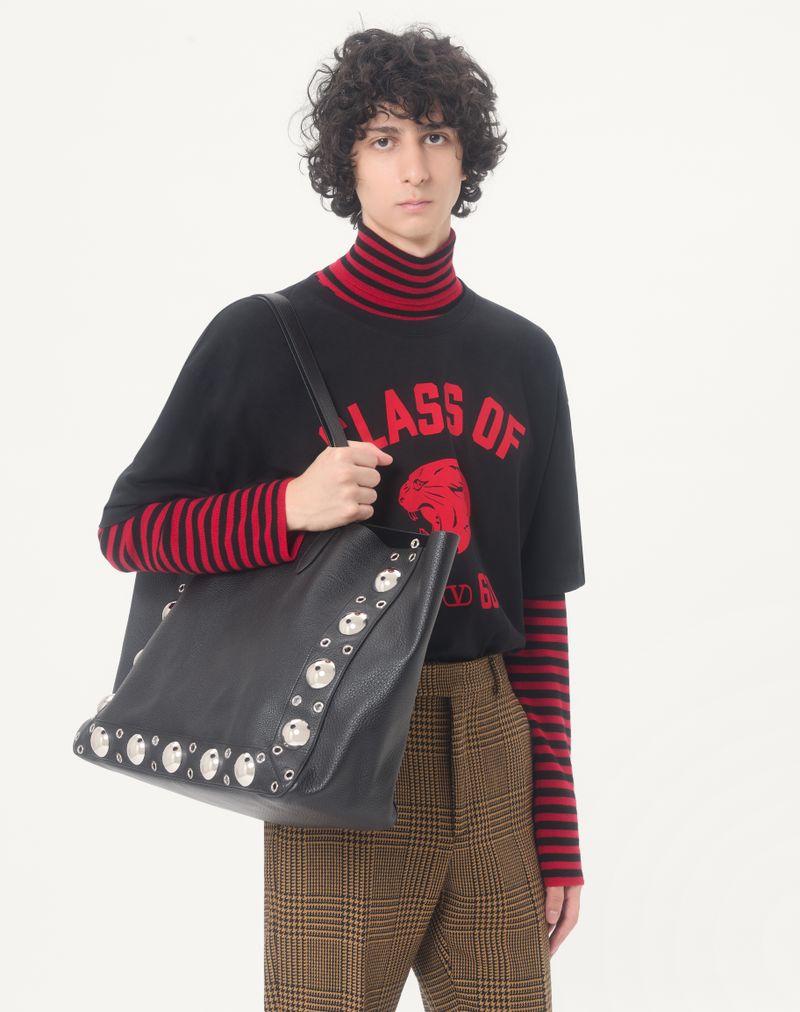 Valentino bomulds-T-shirt med panterprint