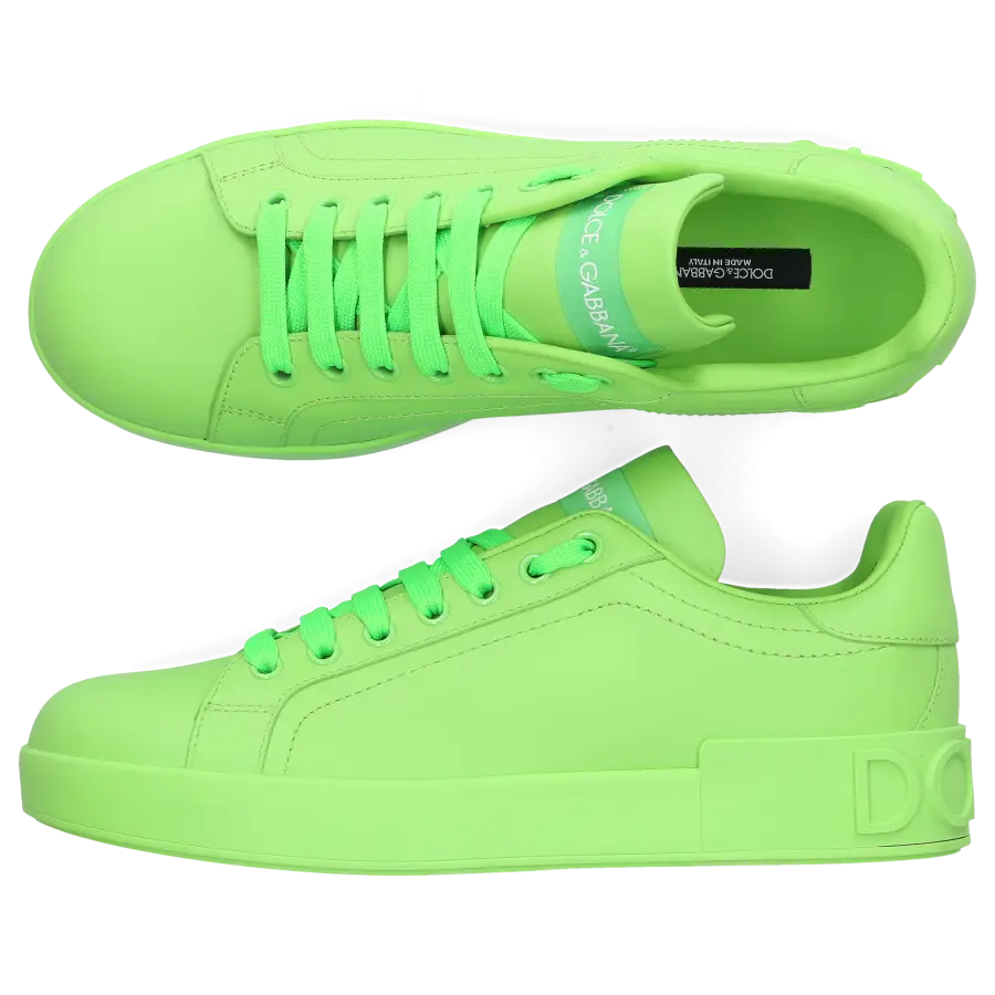 Dolce & Gabbana - Sneaker low PORTOFINO Nappaleder - grün