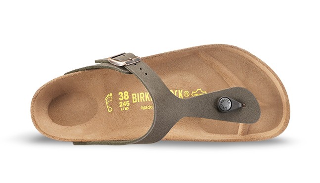 BIRKENSTOCK Zehentrenner grau Gizeh
