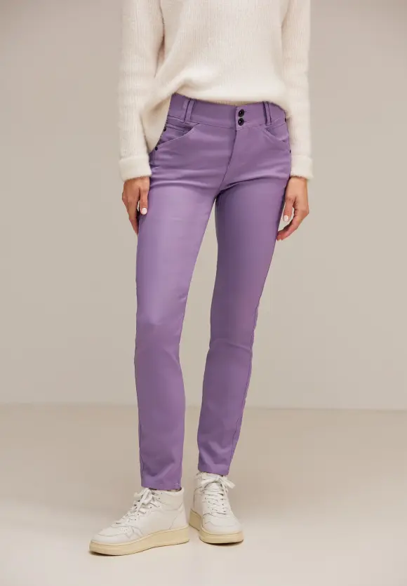 Street One Slim Fit Hose mit Coating