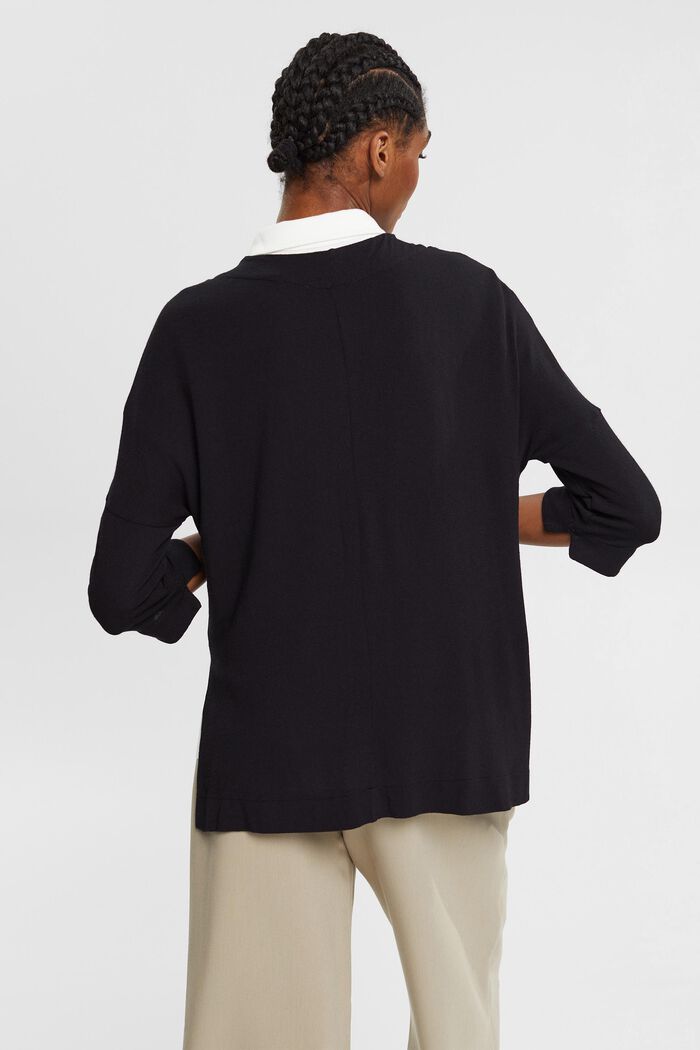 Offener Strick-Cardigan, LENZING™ ECOVERO™