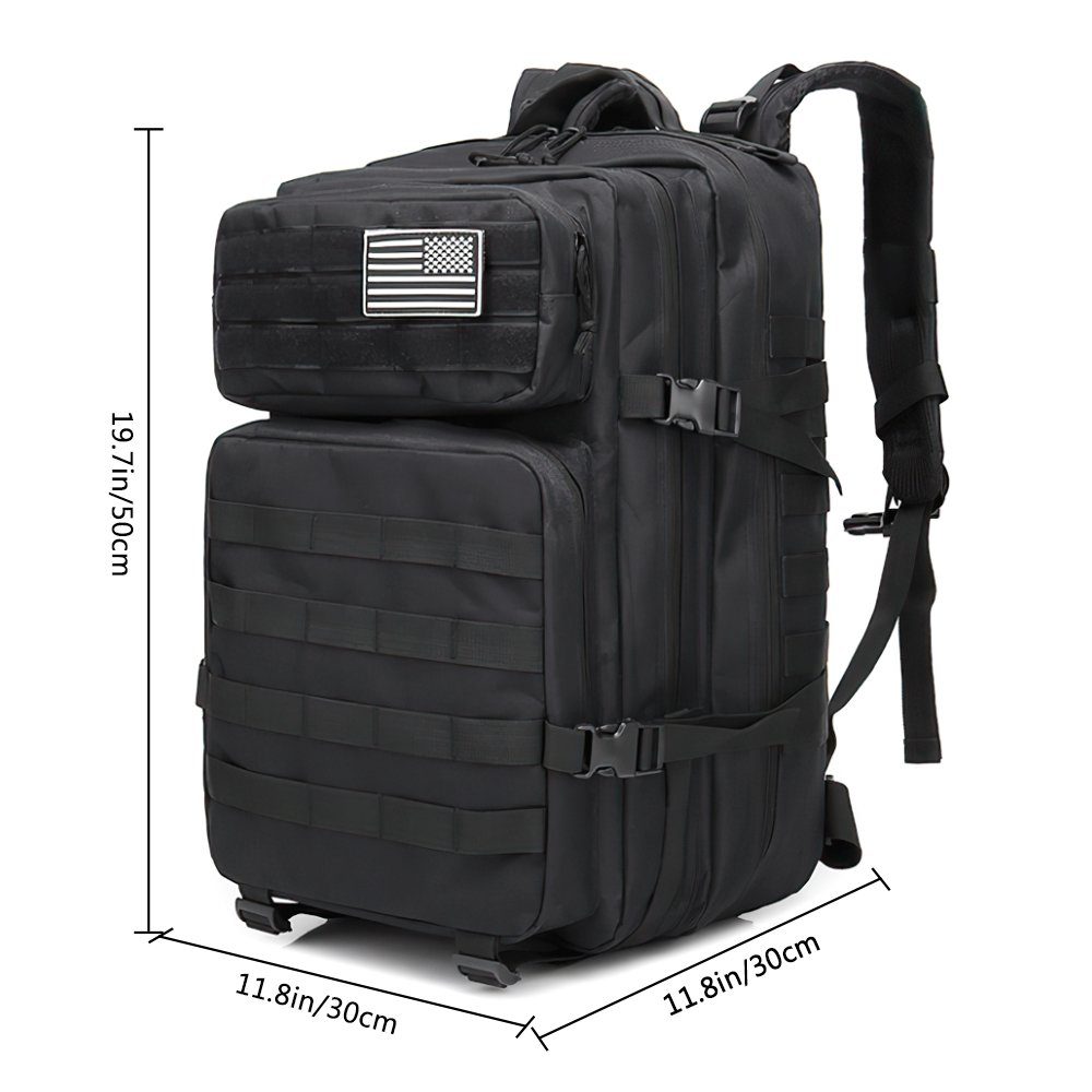 MDHAND Wanderrucksack 45L Taktische Rucksack Herren Große Pack Leicht und atmungsaktiv (Set, inkl.Rucksack), Camping, Wandern, Jagd