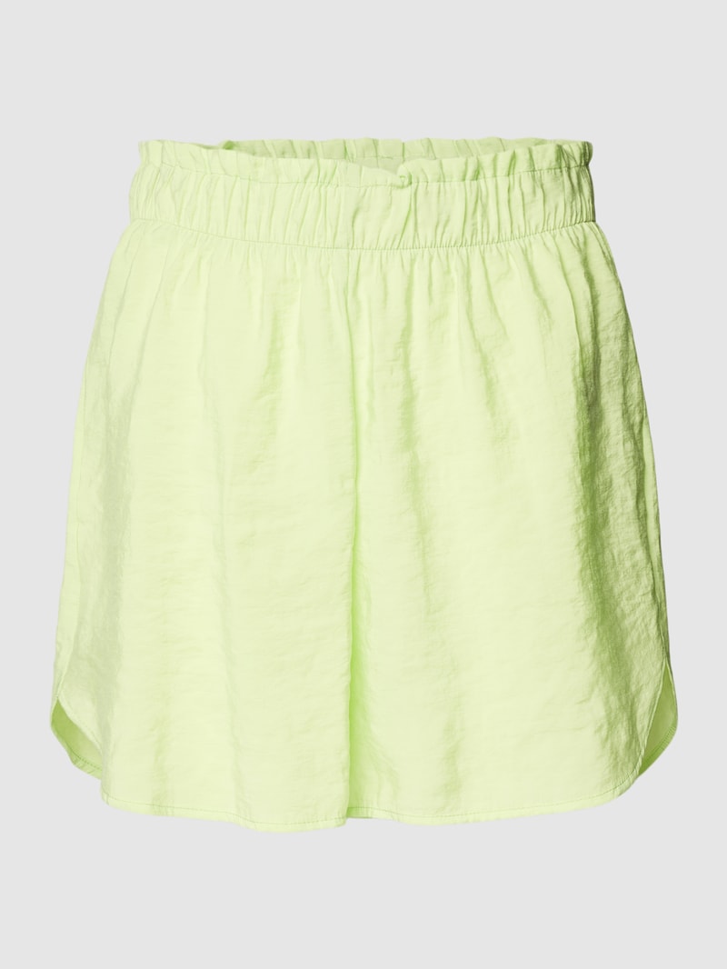 Shorts mit elastischem Bund Modell 'QUEENY' in hellgrün
