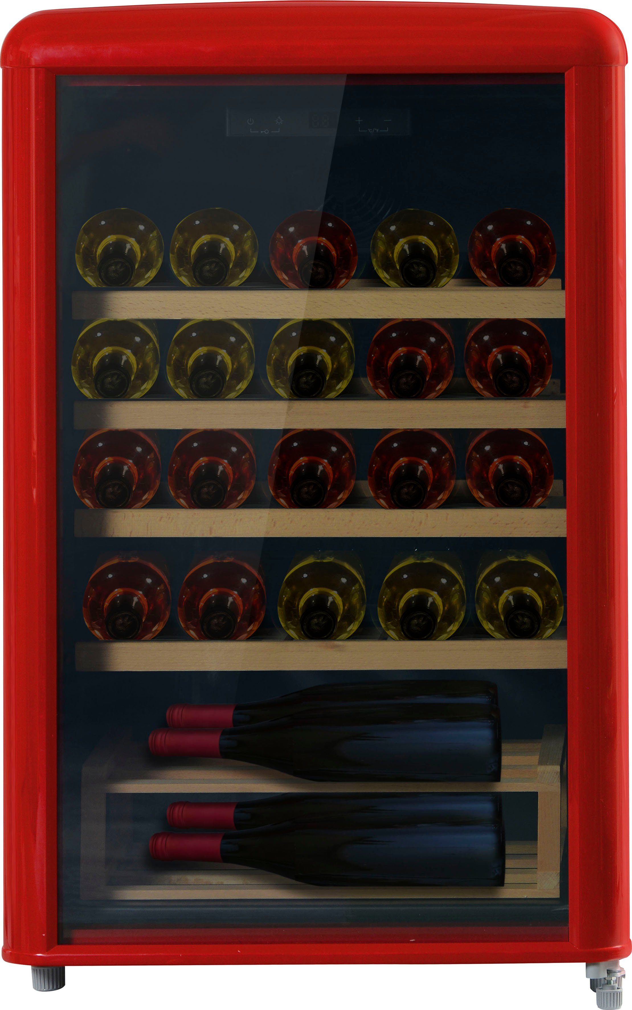 Amica Weinkühlschrank WKR 341 920 R, für 30 Standardflaschen á 0,75l