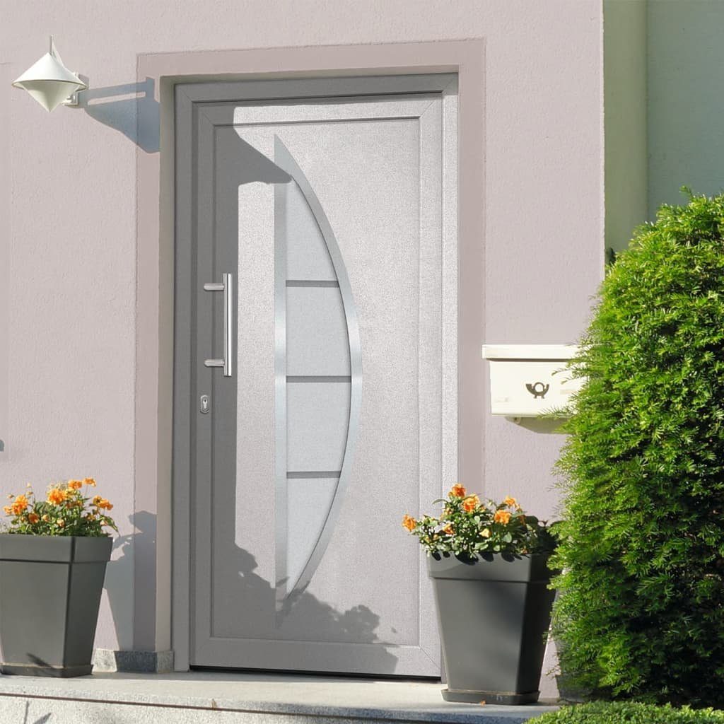 vidaXL Haustür Haustür Weiß 108x200 cm (1-St)
