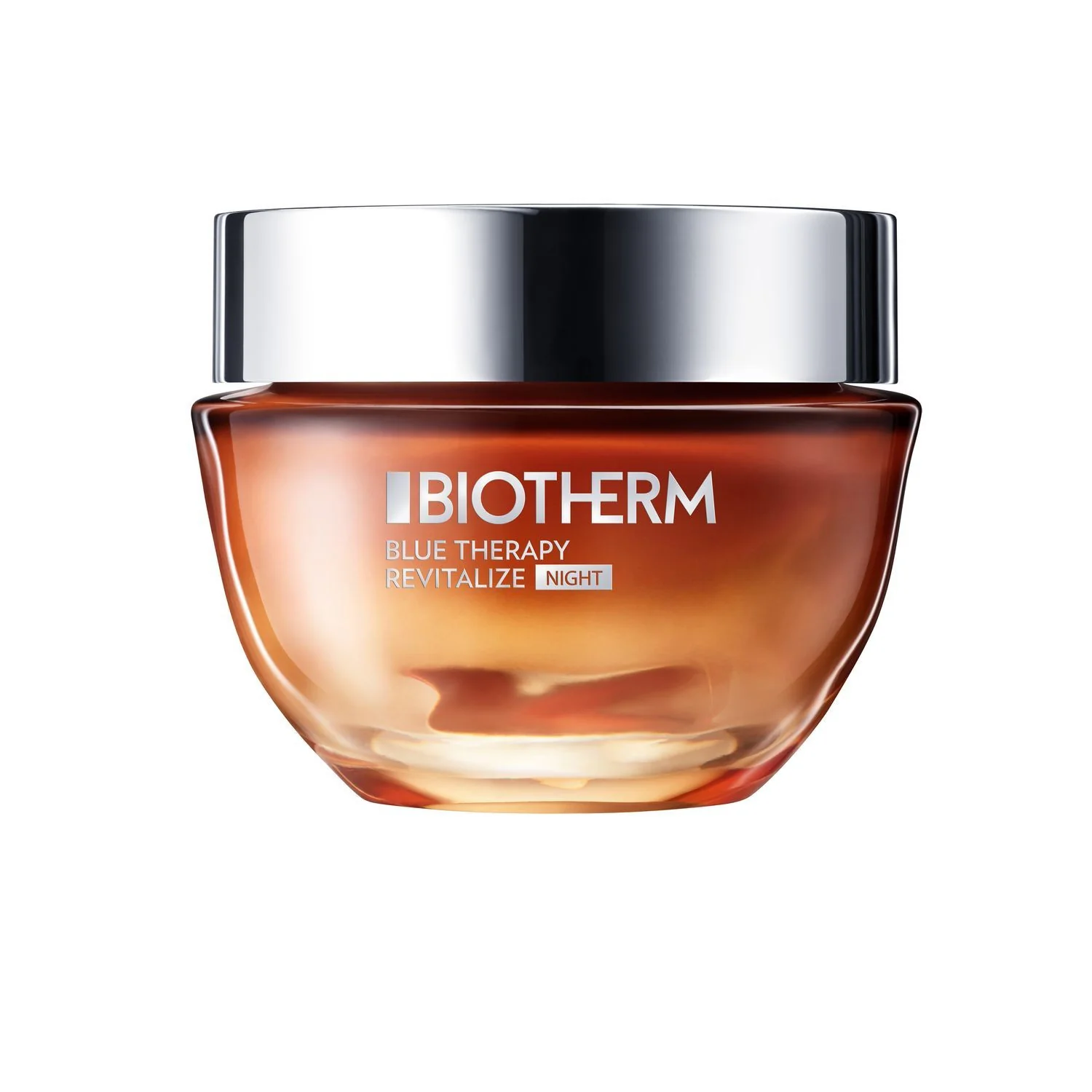 Crema de noche revitalizante con algas ámbar de Blue Therapy - Tratamiento nocturno antiarrugas, tratamiento nocturno nutritivo, tratamiento reparador.