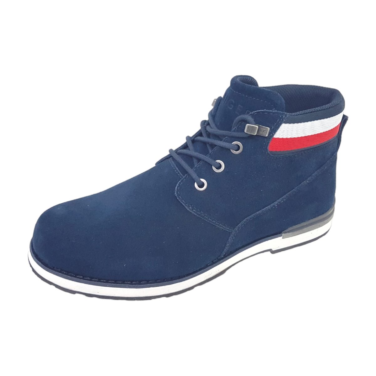 Tommy Hilfiger Core Hilfiger Suede Boot FM0FM04800 Blau DW5 desert sky