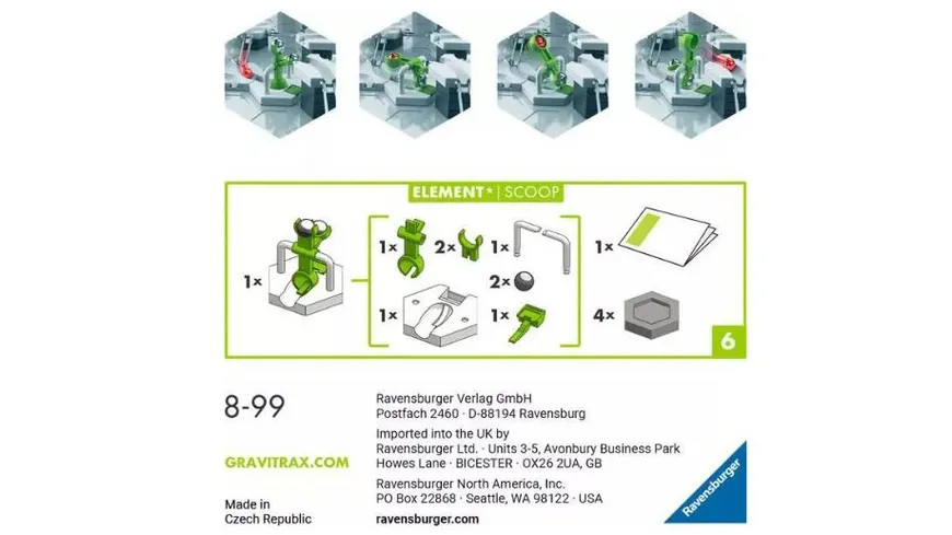 Ravensburger Beschäftigung - GraviTrax Element Scoop - Kugelbahn-Erweiterung